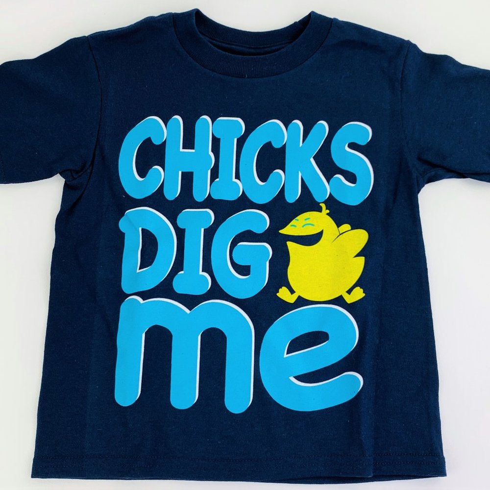 Unisex Toddler Kids Novelty Navy Tee 2T